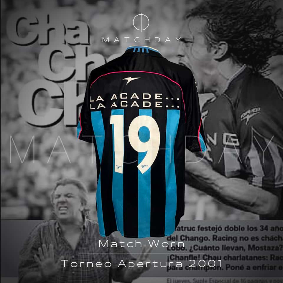 José “Pepe” Chatruc match worn jersey – Racing Club – Torneo Apertura 2001 - Image 3