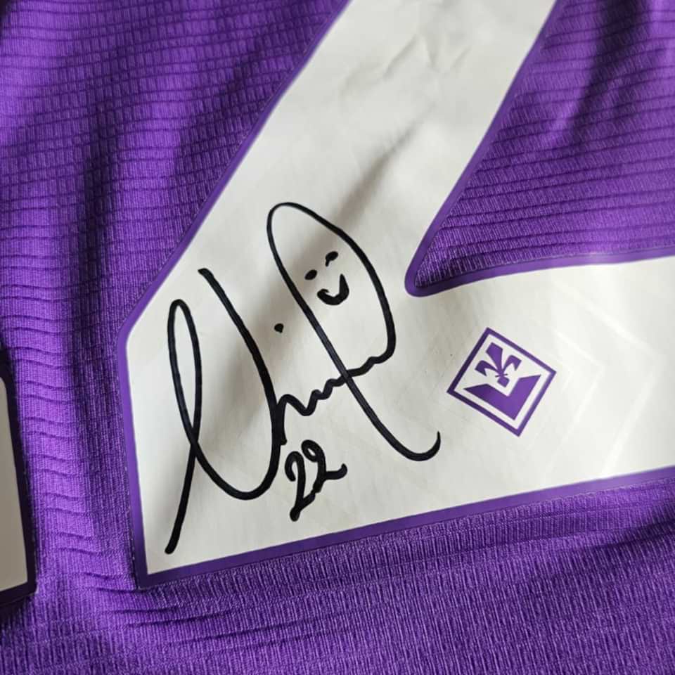 Nico Gonzalez – Fiorentina – Match worn unwashed signed – Serie A 2022 - Image 10