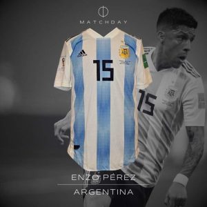 Enzo Perez - Argentina - Match worn - FIFA World Cup Russia 2018