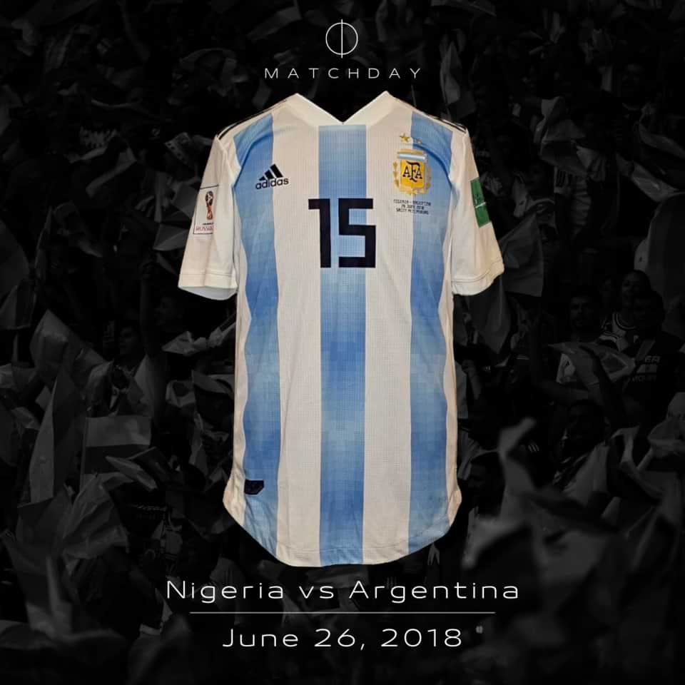 Enzo Perez – Argentina – Match worn – FIFA World Cup Russia 2018 - Image 4