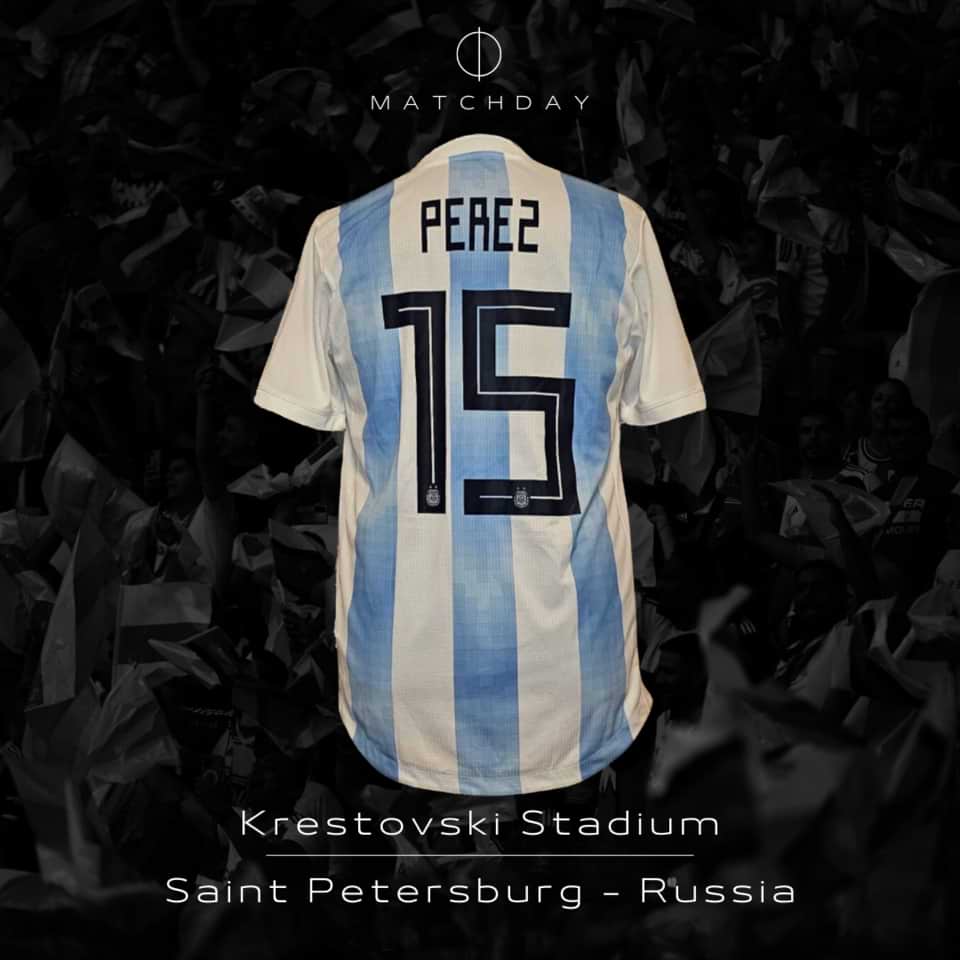 Enzo Perez – Argentina – Match worn – FIFA World Cup Russia 2018 - Image 5