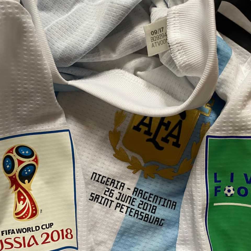 Enzo Perez – Argentina – Match worn – FIFA World Cup Russia 2018 - Image 7