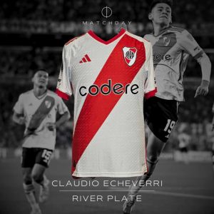 Claudio Echeverri - River Plate - Match worn - Copa Libertadores 2024