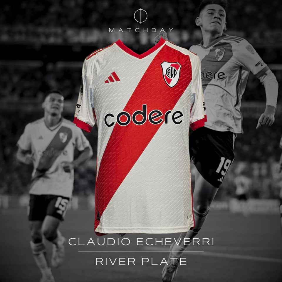 Claudio Echeverri – River Plate – Match worn – Copa Libertadores 2024