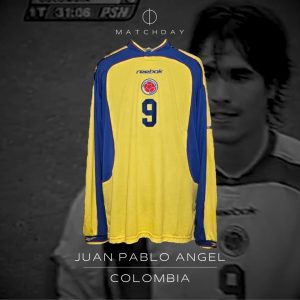 Juan Pablo Angel - Colombia - Match worn - 2002 WC Qualifiers