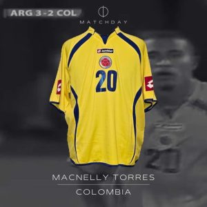 Macnelly Torres - Colombia - Match worn - Copa America 2007