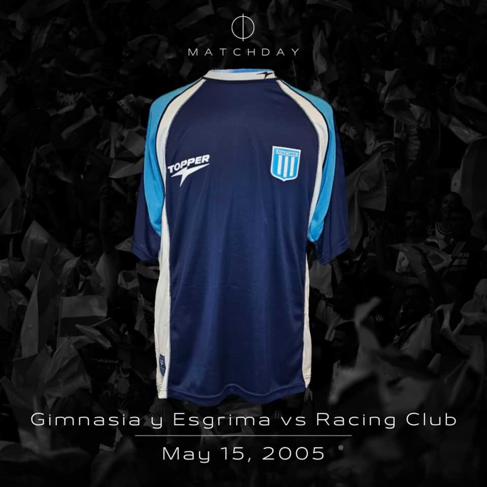 Adrian Bastia – Racing Club – Match shirt – Apertura 2002 - Image 4