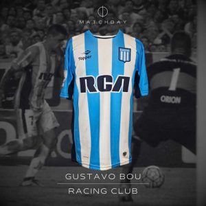 Gustavo Bou - Racing Club - Match worn jersey - Libertadores 2016