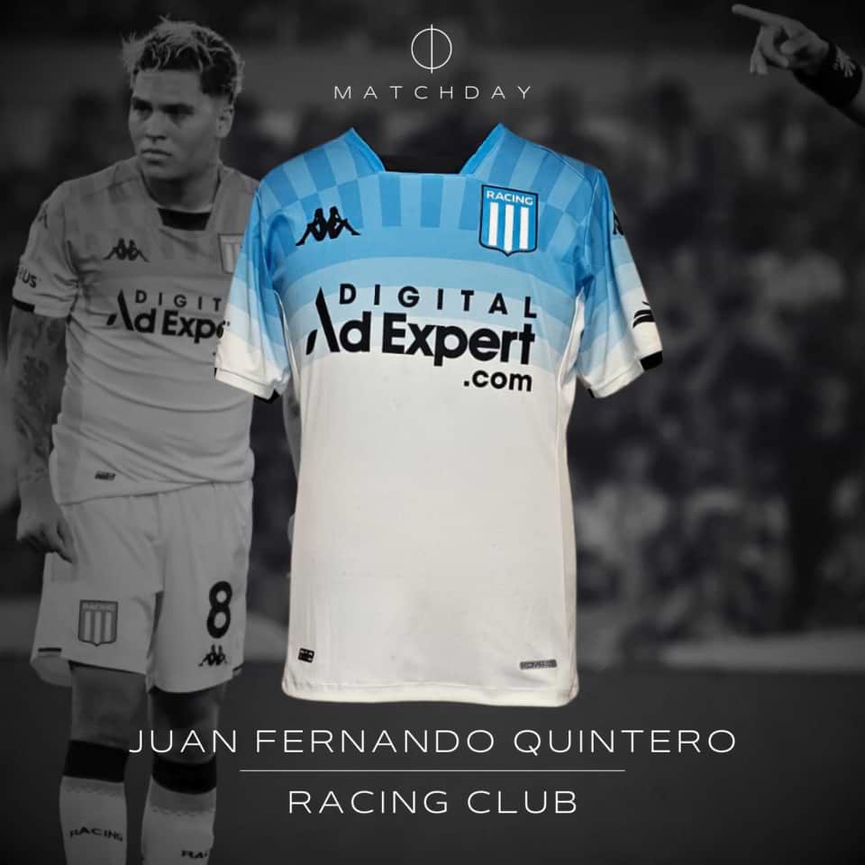 Juan Fernando Quintero – Racing Club – Match worn – LPF 2024
