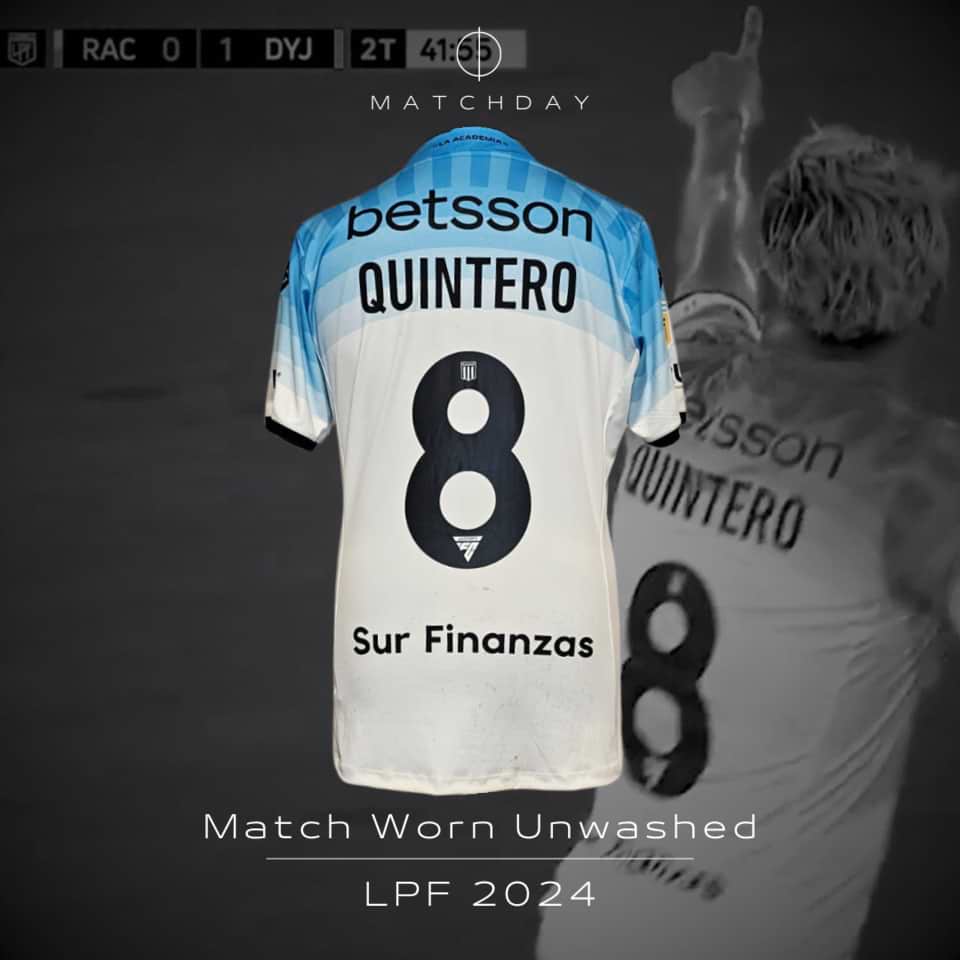 Juan Fernando Quintero – Racing Club – Match worn – LPF 2024 - Image 3