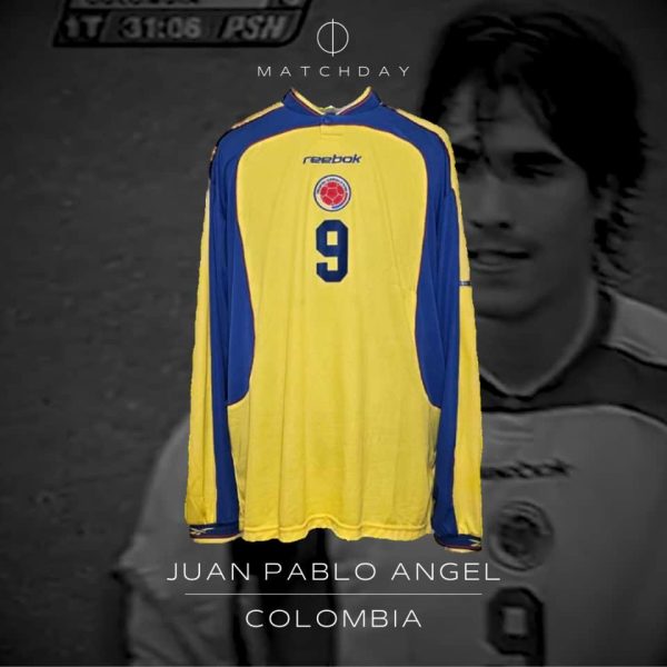 Juan Pablo Angel – Colombia – Match worn – 2002 WC Qualifiers