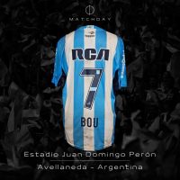 Gustavo Bou – Racing Club – Match worn jersey – Libertadores 2016 - Imagen 5