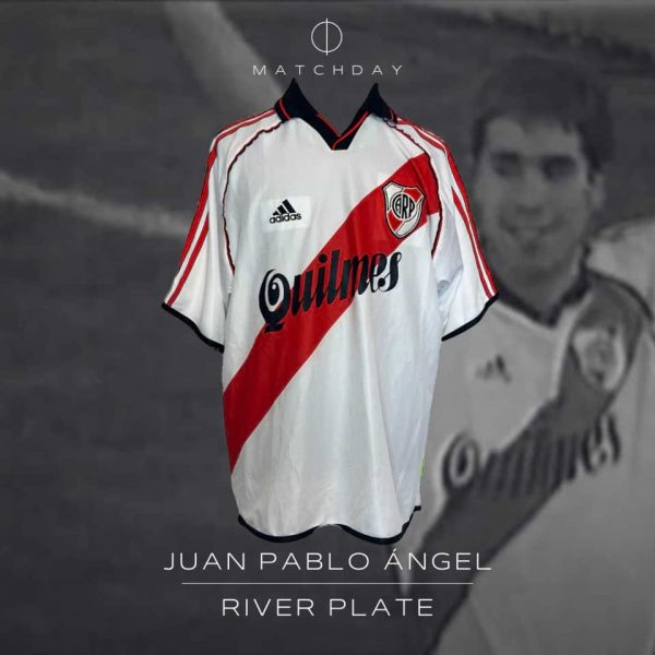 Juan Pablo Angel – River Plate – Match worn – Apertura 2000