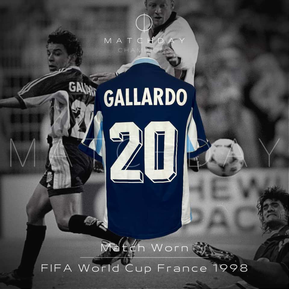 Marcelo Gallardo – Argentina National Team – Match worn – World Cup France 1998 - Image 3