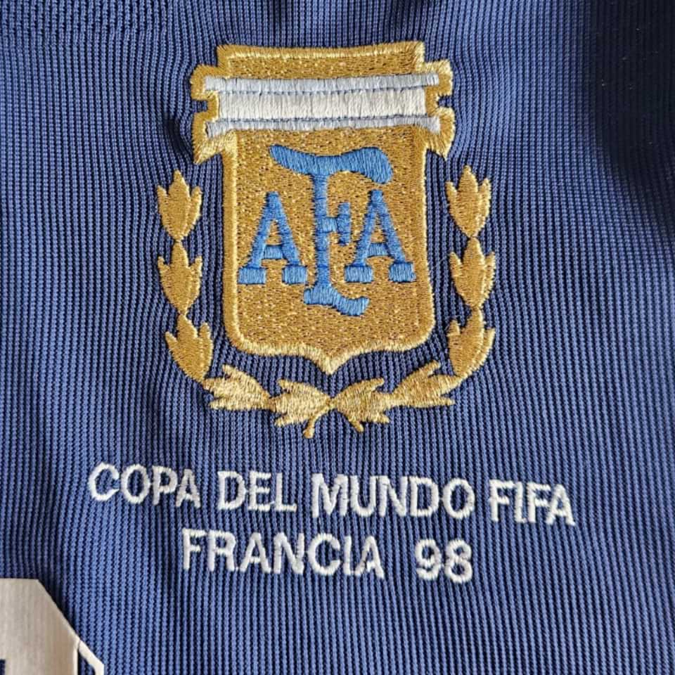Marcelo Gallardo – Argentina National Team – Match worn – World Cup France 1998 - Image 6