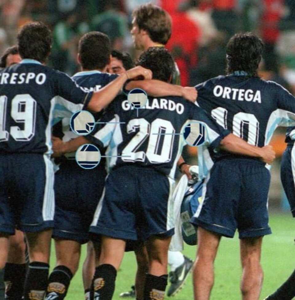 Marcelo Gallardo – Argentina National Team – Match worn – World Cup France 1998 - Image 12