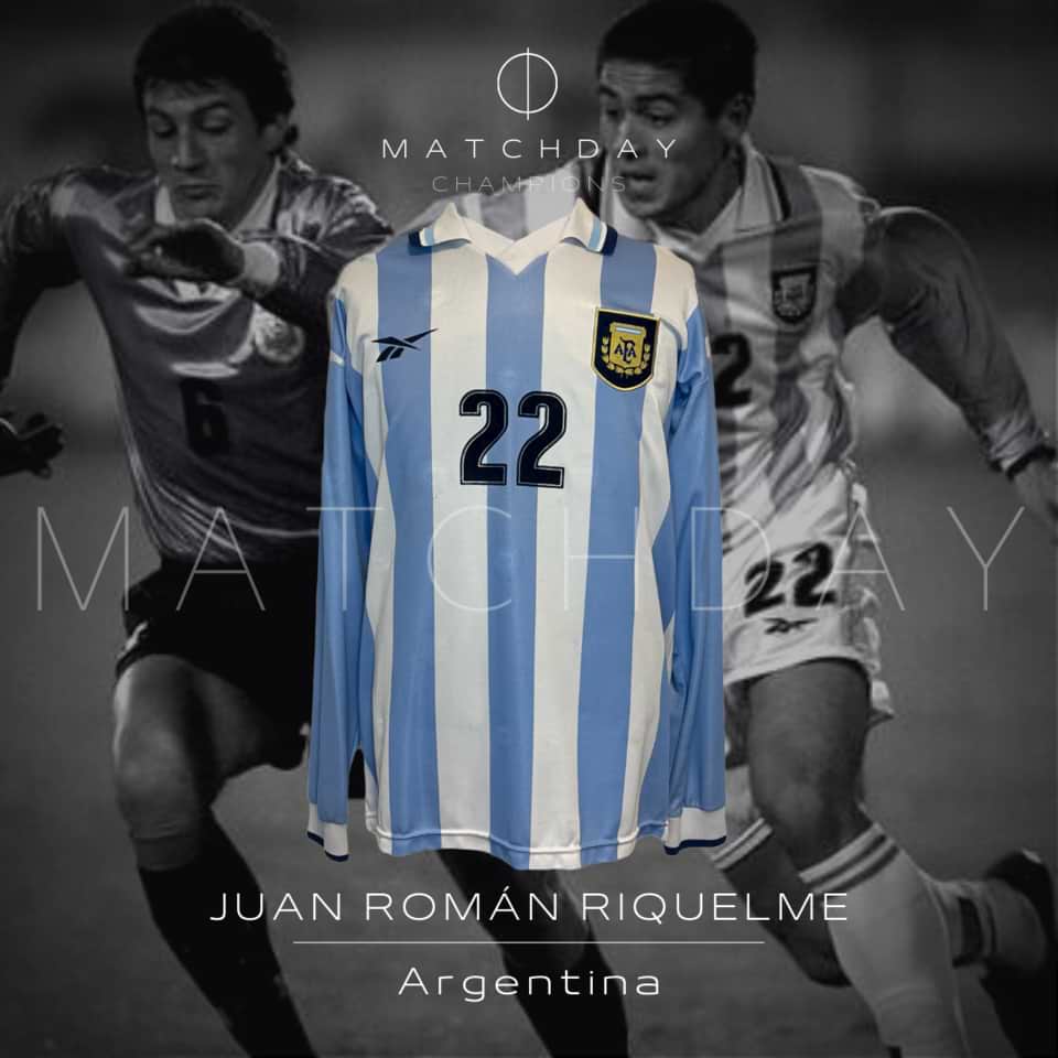 Juan Roman Riquelme – Matchworn AFA – Copa America 1999