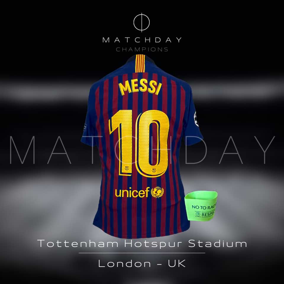 Lionel Messi – Barcelona FC – Champions League – Match Issue + Captain Ribbon - Image 5