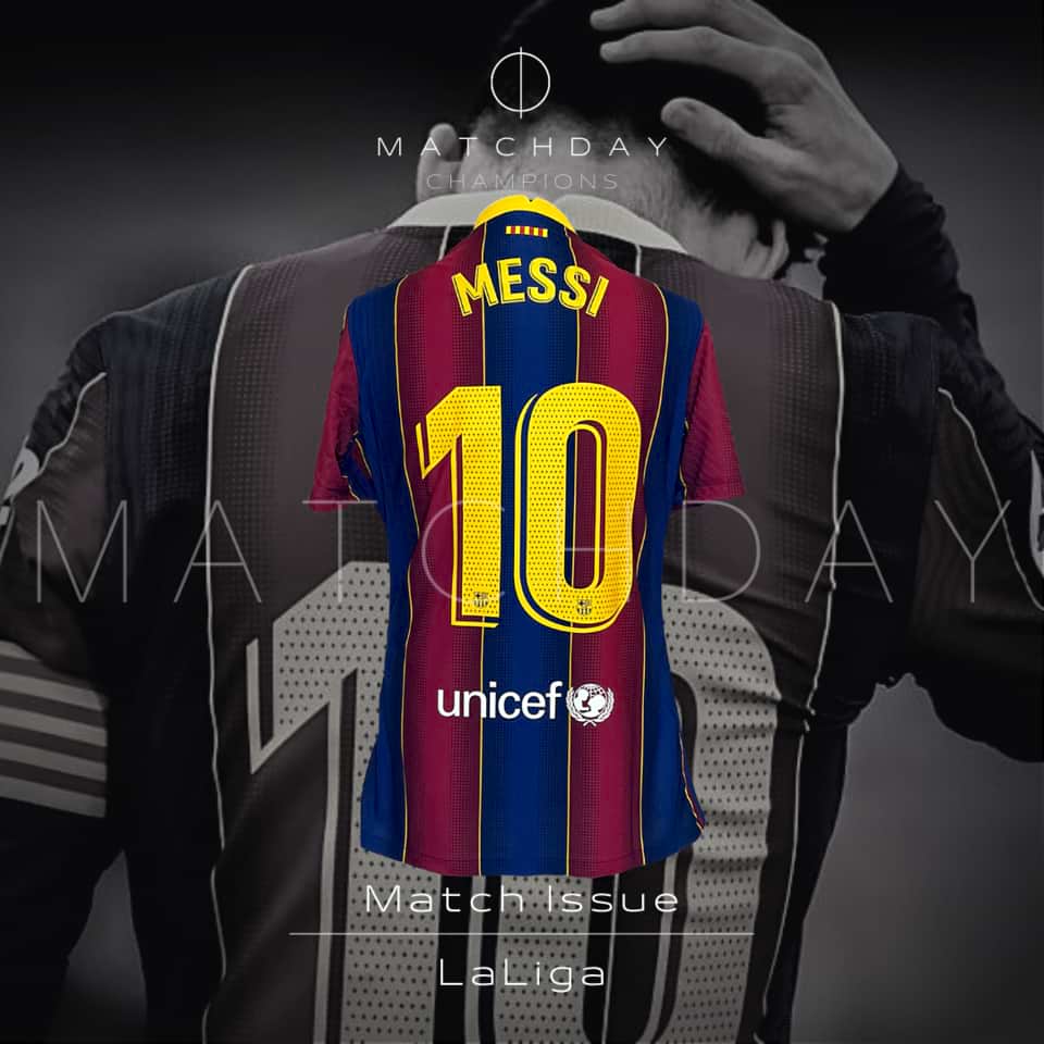 Lionel Messi – Barcelona FC – LaLiga 2020 – Match Issue Jersey + Barcelona Socks - Image 3