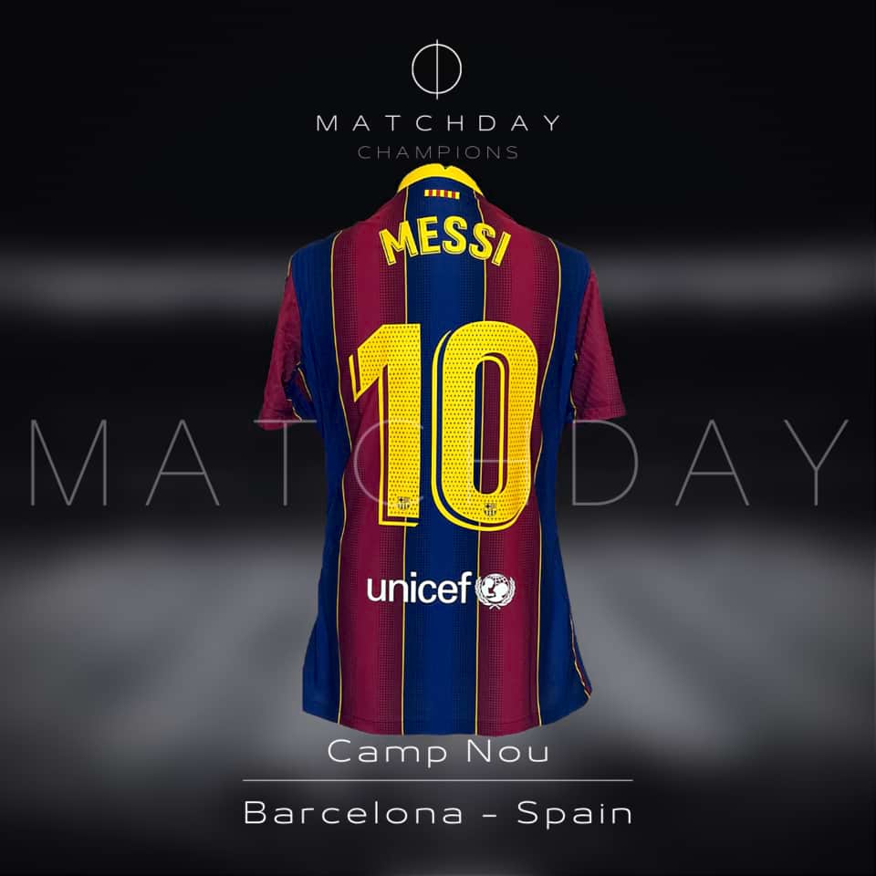 Lionel Messi – Barcelona FC – LaLiga 2020 – Match Issue Jersey + Barcelona Socks - Image 5