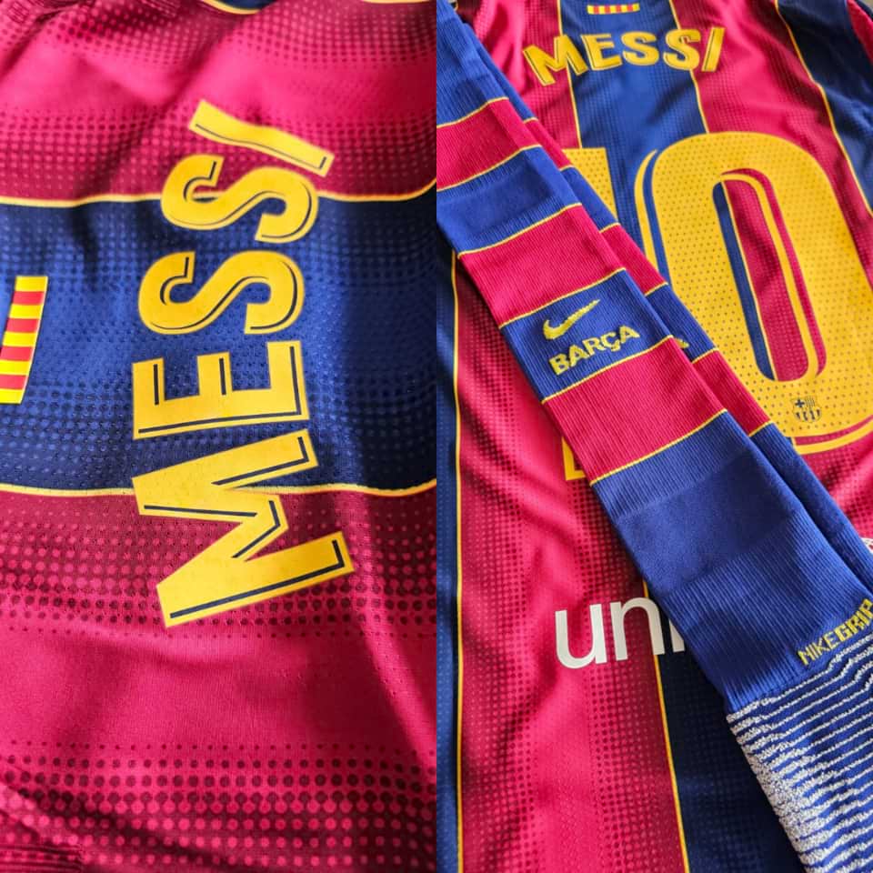 Lionel Messi – Barcelona FC – LaLiga 2020 – Match Issue Jersey + Barcelona Socks - Image 7
