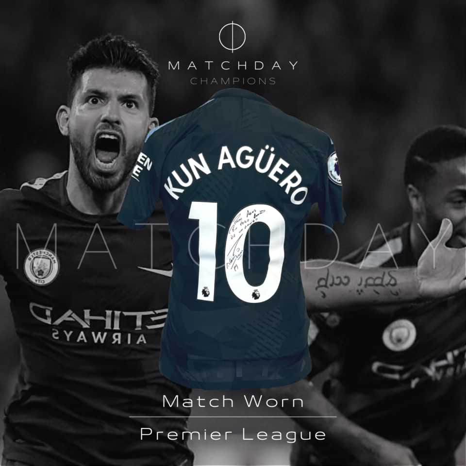 Sergio Aguero – Manchester City – Autographed shirt – Match Worn - Image 3