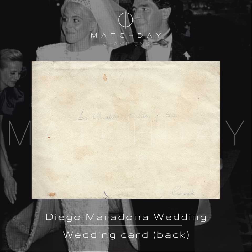 Diego Maradona wedding invitation & party intinerary - Image 5