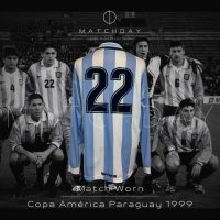 Juan Roman Riquelme – Matchworn AFA – Copa America 1999 - Imagen 3