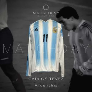 Carlos Tevez - Argentina National Team - Match Worn - 2004