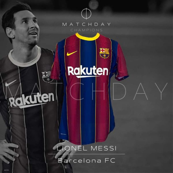 Lionel Messi – Barcelona FC – LaLiga 2020 – Match Issue Jersey + Barcelona Socks
