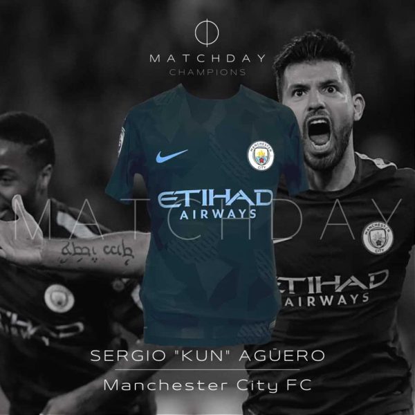 Sergio Aguero – Manchester City – Autographed shirt – Match Worn