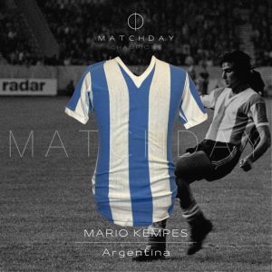 Mario Kempes - Argentina National Team - Match Worn 1974