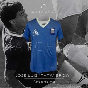 José Luis Brown - Argentina National Team - Match worn - World Cup Mexico 1986
