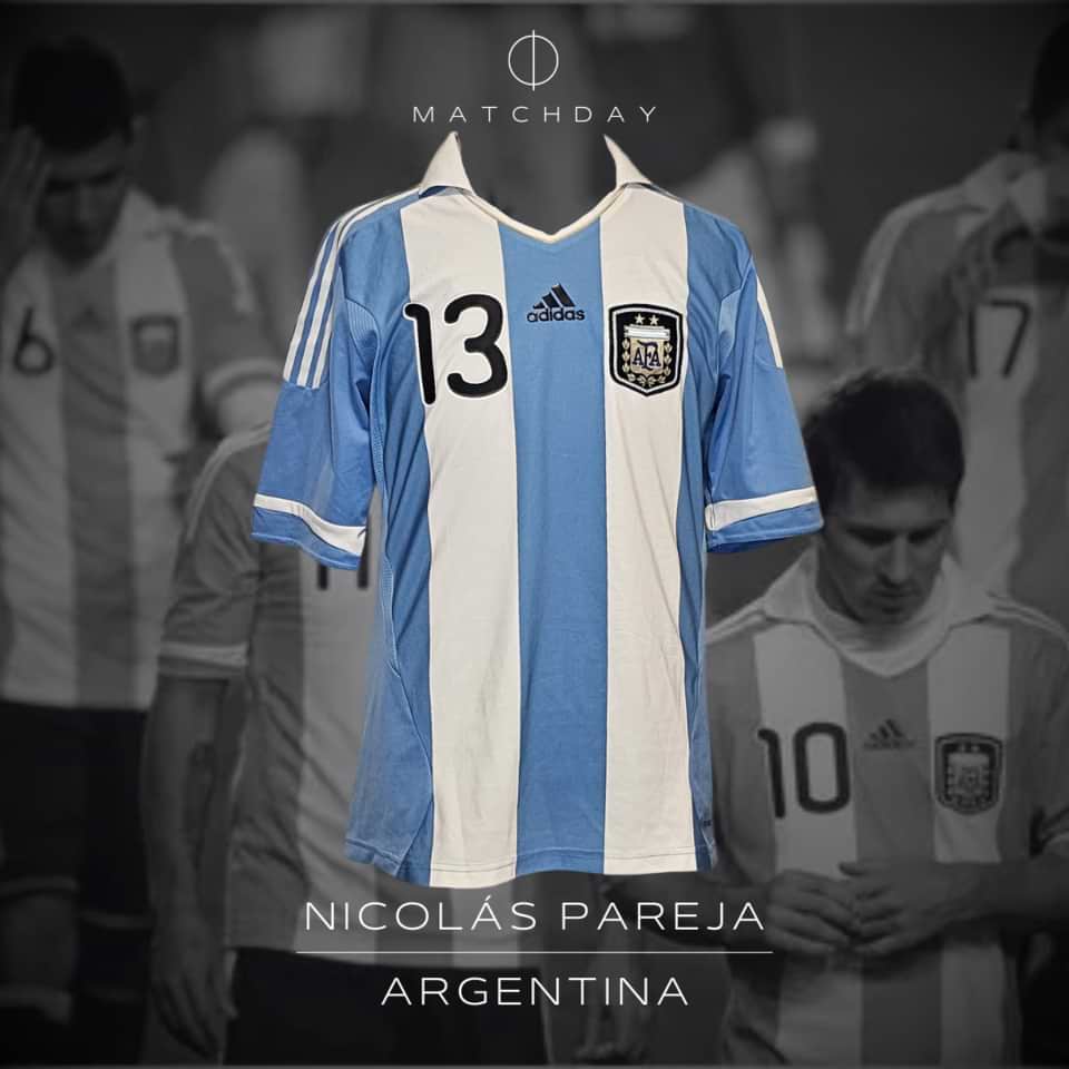 Nicolas Pareja Match worn in bench Copa America 2011 – Argentina National Team