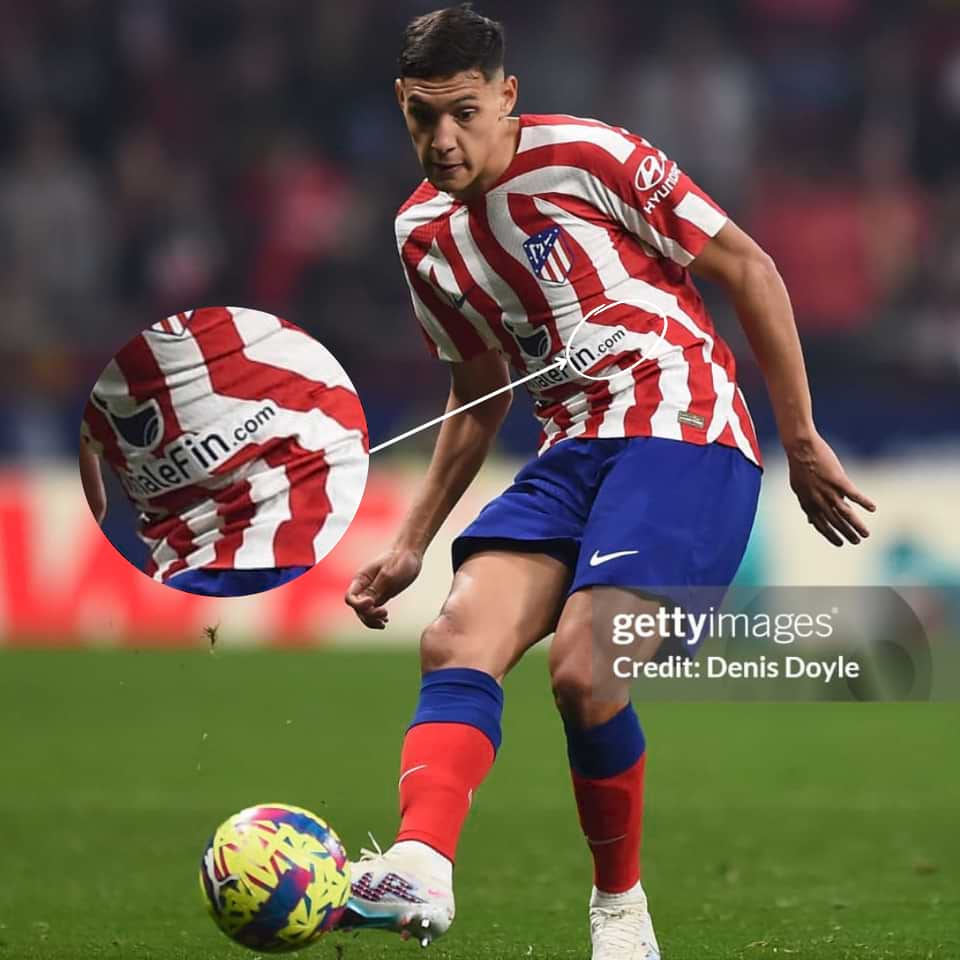 Nahuel Molina – Match Worn – Atletico Madrid – LaLiga 2022 - Image 7
