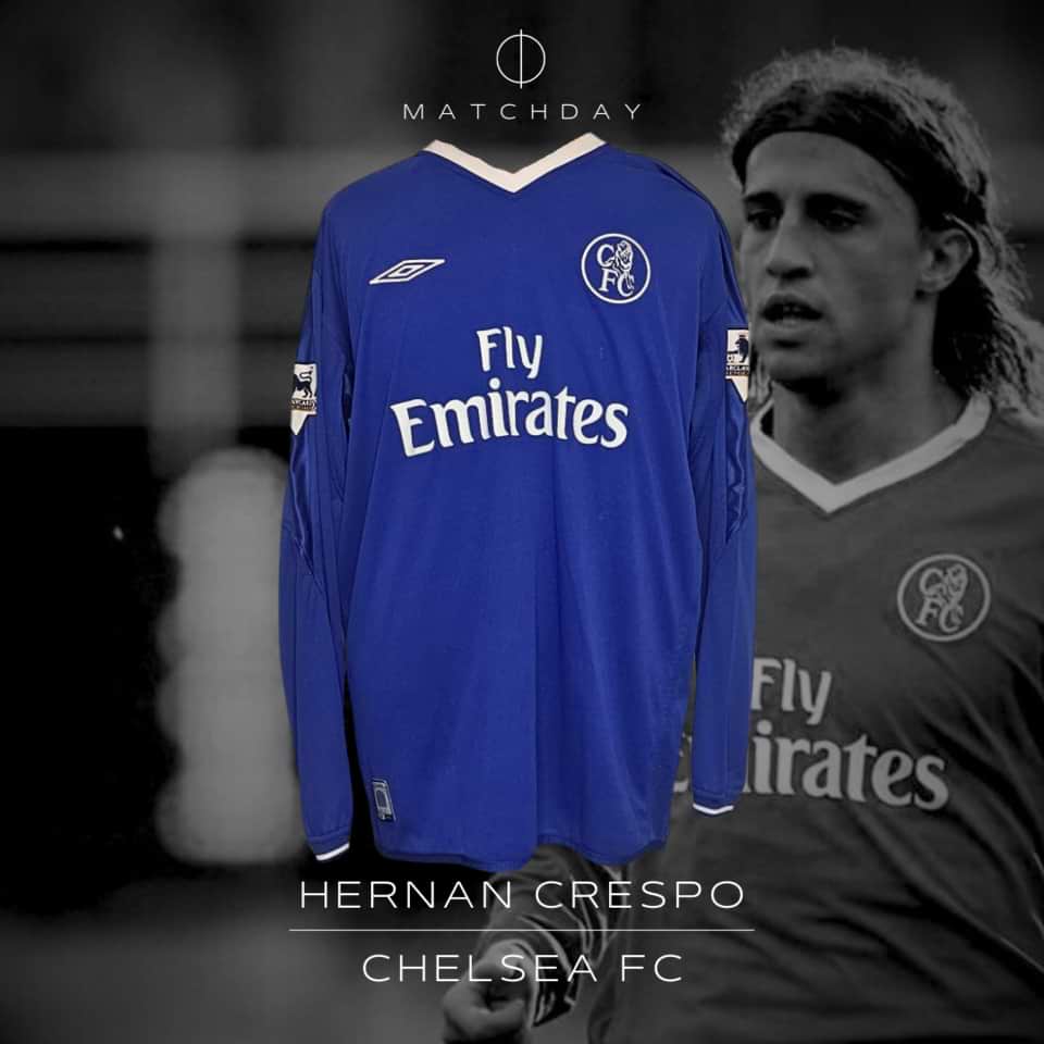 Hernan Crespo – Match worn – Chelsea – Premiership 2003