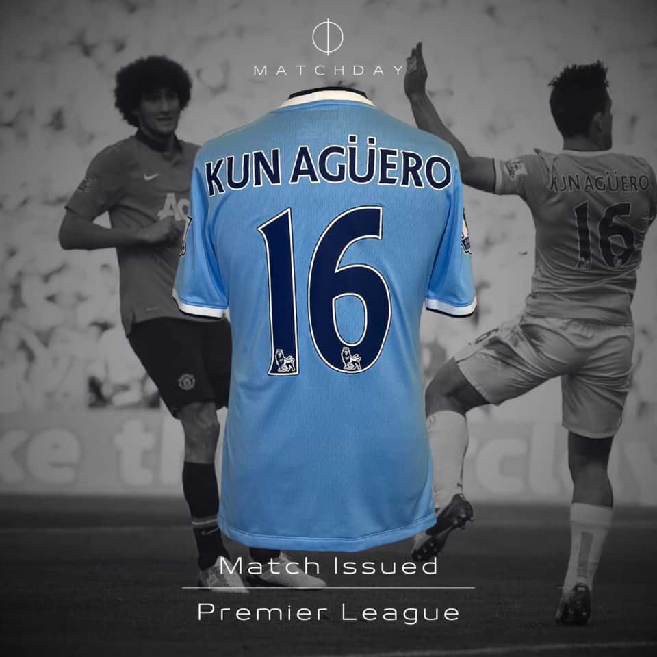 Sergio Agüero – Match Issued – Manchester City – Premier League 2013 - Image 3
