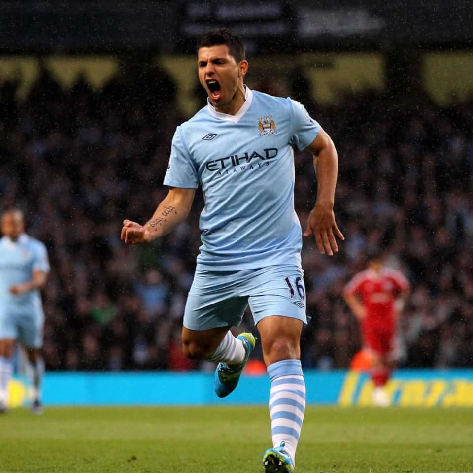 Sergio Aguero – Match worn – Manchester City – Premier League 2011/12 - Image 6