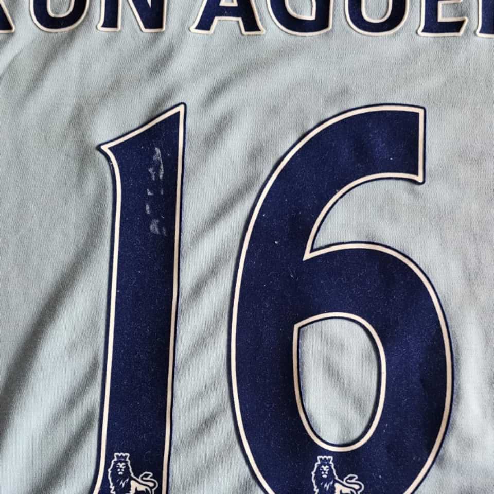 Sergio Aguero – Match worn – Manchester City – Premier League 2011/12 - Image 15