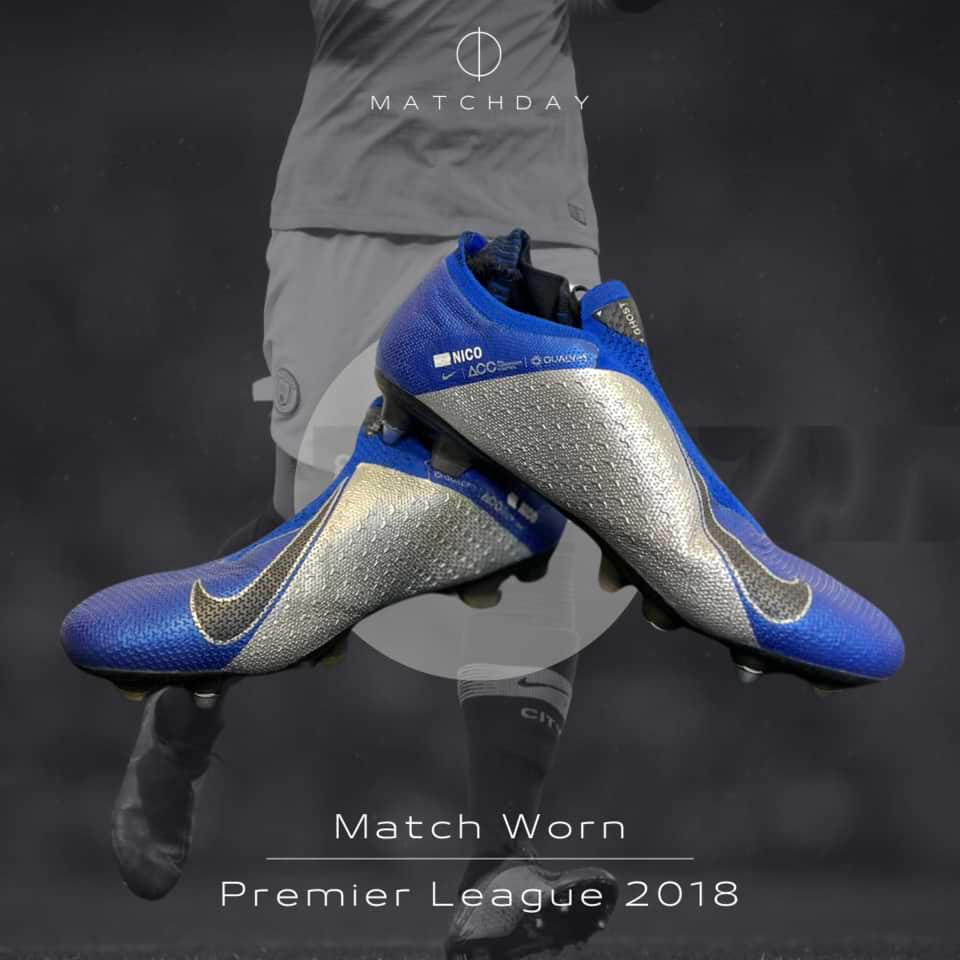 Nicolas Otamendi – Match worn boots – Manchester City – Premier League 2018 - Image 3
