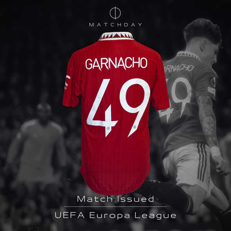 Alejandro Garnacho – Match issued – Manchester United – UEFA Europa League 2022 - Image 3