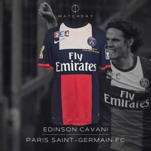 Edinson Cavani - Match Worn - PSG - League Cup Final 2014
