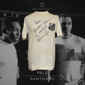 Pele Match worn signed Santos FC 1969