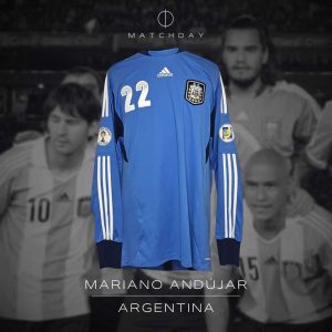 Mariano Andujar - Match issued jersey - Eliminatorias sudamericanas 2014