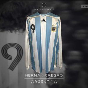 Hernan Crespo match worn PHOTOMATCH jersey - Argentina vs Francia 2007