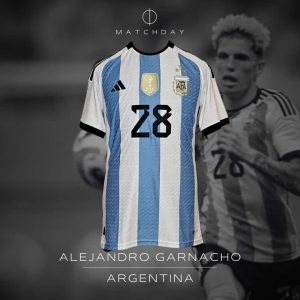 Alejandro Garnacho - Match issued jersey - Argentina