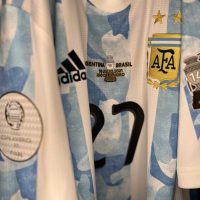 Julian Alvarez – Argentina – Match issued jersey + Short – Final Copa America 2021 - Imagen 6
