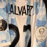 Julian Alvarez – Argentina – Match issued jersey + Short – Final Copa America 2021 - Imagen 7