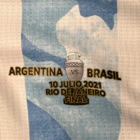 Julian Alvarez – Argentina – Match issued jersey + Short – Final Copa America 2021 - Imagen 12