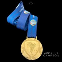 Medalla Campeón Copa America Brasil 2021 + Souvenir Copa America miniatura - Imagen 5